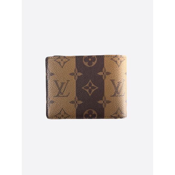 Louis Vuitton Nigo Brown Striped Monogram Multiple Wallet - Picture 2 of 4